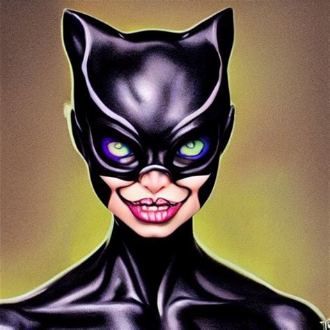 Lexica Lofi Venom Catwoman Portrait Pixar Style By Tristan Eaton