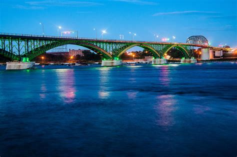 Light Up The Peace Bridge Photograph By Rosemary Legge Fine Art America