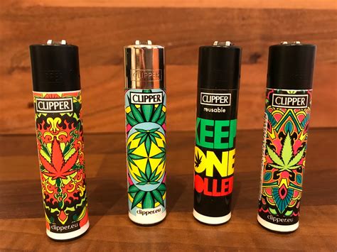 4 X Weed Mix 2 Rare Clippers Lighters Gas Unique Funny Cool Etsy