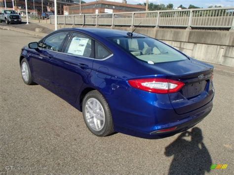 2014 Deep Impact Blue Ford Fusion Se 84617666 Photo 6