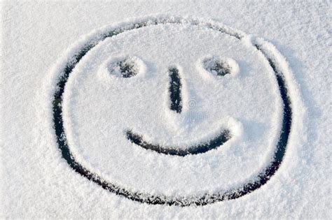 Smiling Face In The Snow Stock Image Image Of Cars Windshield 23113417