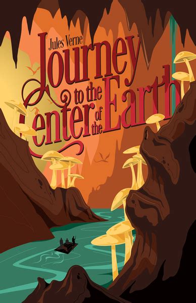 Journey To The Center Of The Earth Book Cover Illustration Jules