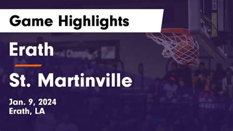 Basketball Game Preview St Martinville Tigers Vs Erath Bobcats