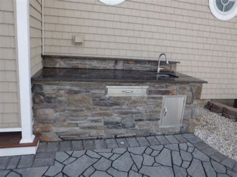 Stone And Granite Outdoor Kitchen Outdoor Home Decor