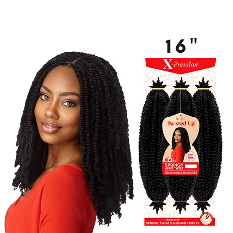 Twisted Up Xpression 3x Springy Afro Twist 16 Braiding Hair Super Beauty Online