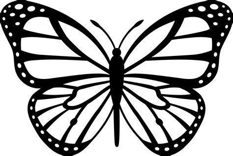 Free Monarch Butterfly Outline Download Free Monarch Butterfly Outline