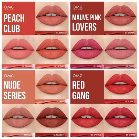 Omg Oh My Glam Matte Kiss Lip Cream 35g Lipstick Lipstik Lipcream