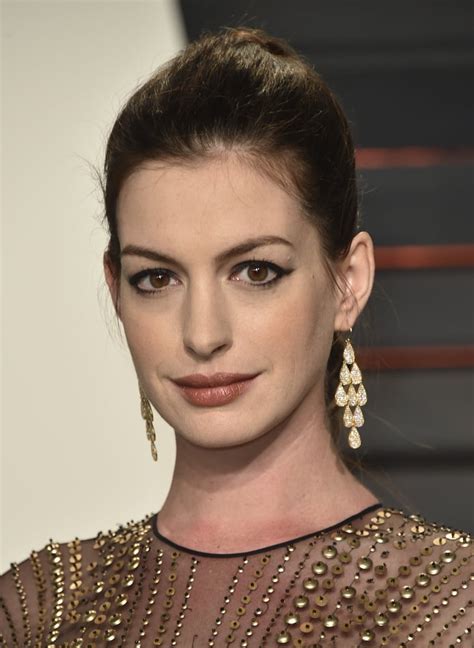 Anne Hathaway Oscars 2016 Afterparty Hair And Makeup Popsugar