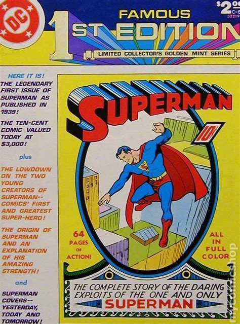 Famous First Edition Superman 1979 Dc Treasury Comic Books