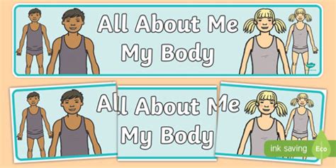 All About Me My Body Display Banner Teacher Made