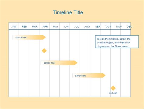Blank Timeline Template 30 Free Psd Word Pot Pdf