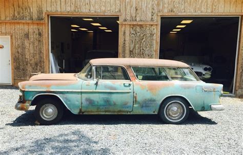 1955 Chevy Nomad Perfect Canvas Barn Finds