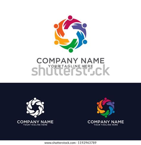 Team Work Logo Design Stock Vector Royalty Free 1192963789