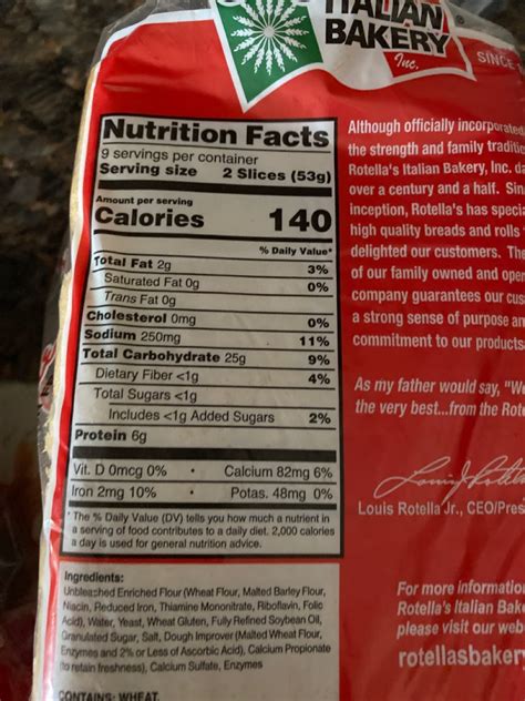 Part of the grass family, barley grows in over 100 countries and is one of the most popular cereal crops, surpassed only by. Rotella's Italian Sandwich Bread: Calories, Nutrition ...