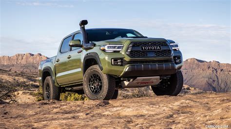 Toyota Tacoma 2020my Trd Pro Color Army Green Front Three Quarter