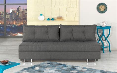 Grey Fabric Queen Size Sofa Bed Avana Star Modern Furniture