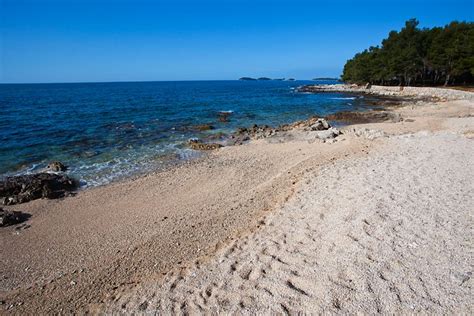 Rovinj Pláže Istrie Chorvatsko Beach Water Outdoor Gripe Water