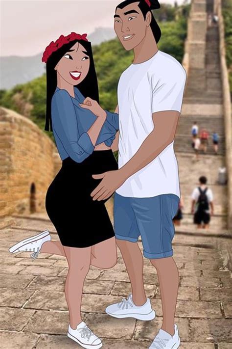 Artist Imagines Disney Princesses As Modern Pregnant Women And Theyre