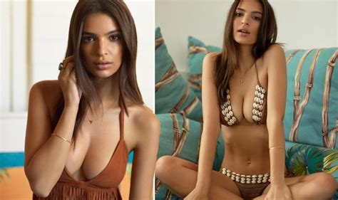 No Blurred Lines Here Emrata Strips Down To Bikini For Sexy Shoot Daily Express Scoopnest