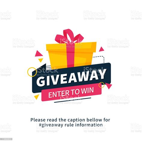 Giveaway Enter To Win Poster Template Design For Social Media Post Or ...