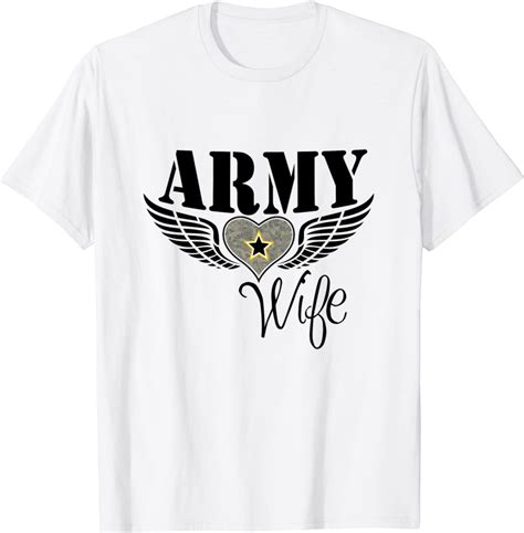 Premium Proud Army Wife Tshirt Military Tee Support Clothing