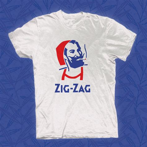 Vintage Zig Zag Man Logo Mens White T Shirt Tee Size S Xxxl T Shirts