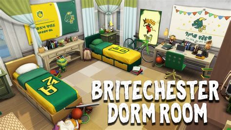 Britechester Dorm Room The Sims 4 Discover University Speed Build