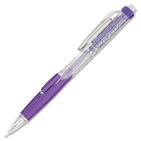Mechanical Pencil Refillable Lead Eraser 0 7mm Purple Penpd277tv