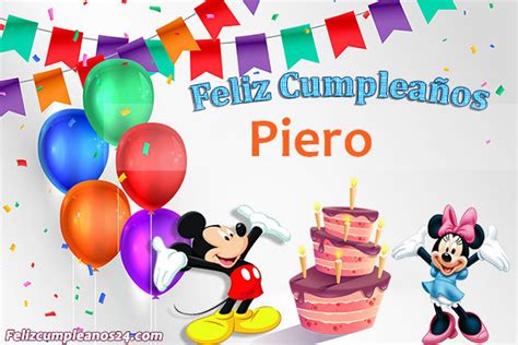 Feliz Cumpleaños Piero Tarjetas De Felicitaciones E Imágenes Feliz
