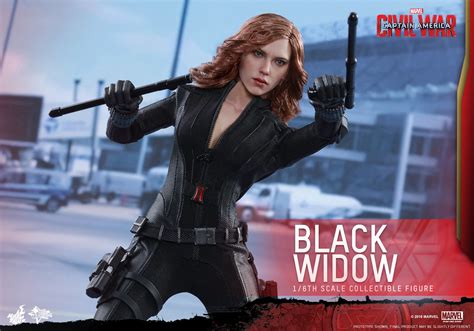 Captain America Civil War Black Widow Figure By Hot Toys The