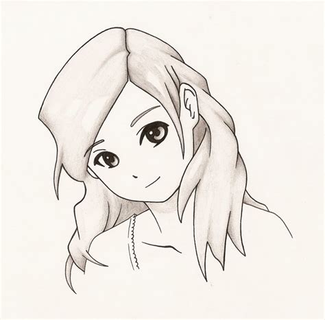 Easy To Draw Anime Girl Head Drawings Images And Photos Finder