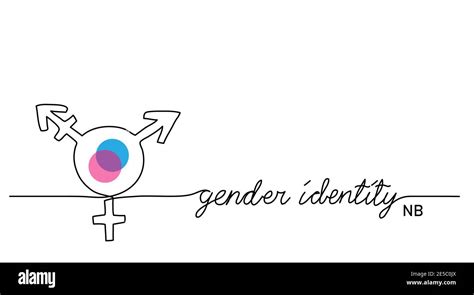 Signo De Vector De Identidad De Género No Binario Enby Nb No Binario Genderqueer Símbolo O