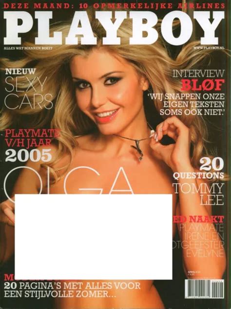 Dutch Playboy Magazine Irene Van Dijk Olga Urashova Eur Picclick De