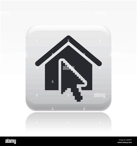 Vector Illustration Of Single Isolated Home Button Icon Stock Vector