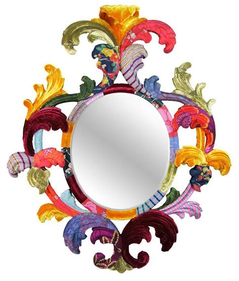 Colored Mirror Funky Painted Furniture Art Furniture Furniture Makeover Funky Home Decor