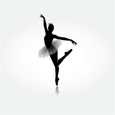 Vector De La Bailarina De Ballet Siluetas De Ballet De Chica De Baile