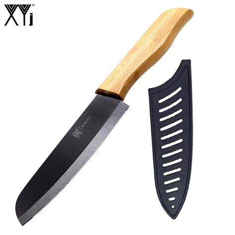 5 Inch Ceramic Blade Xyj Brand Santoku Kitchen Knife High Quality