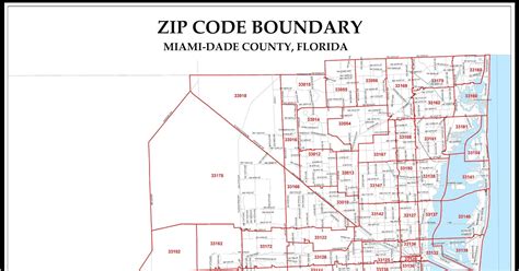 Miami Area Zip Code Map