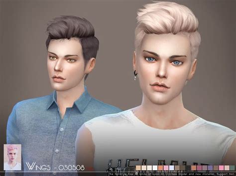 Sims 4 Ccs The Best Hair For Male By Wingssims The Sims Männer