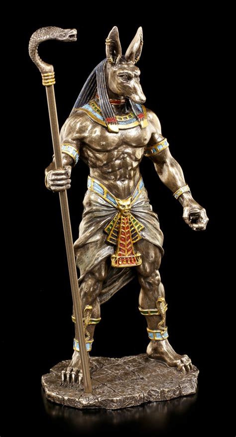 anubis figur mit kobra zepter veronese Ägypten gott deko statue ebay