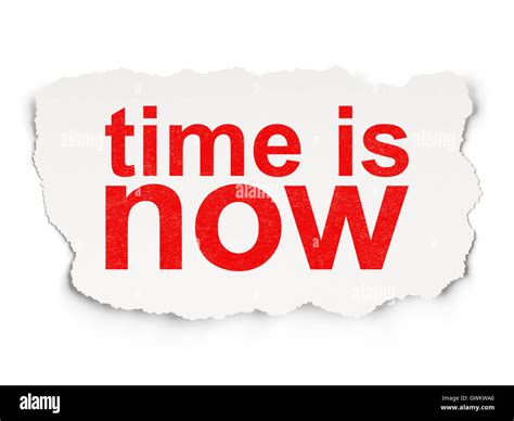 Timeline Concept Time Is Now On Paper Background Stock Photo Alamy