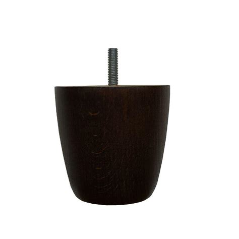 Ronde Donkerbruine Houten Meubelpoot 8 Cm M8 Kopen