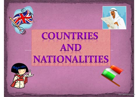 Countries And Nationalities General English Esl Powerpoints