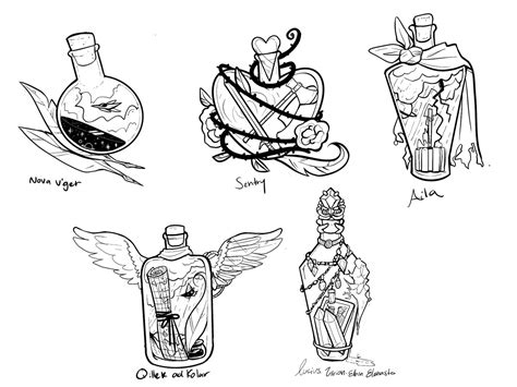 Potion Bottle Tattoo Design Design Talk