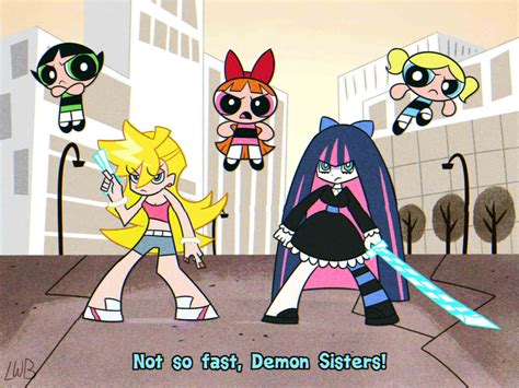Panty And Stocking Meet The Powerpuff Girls By Lolwutburger On Deviantart