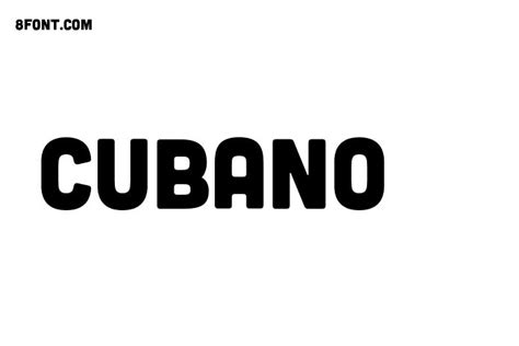 Cubano Graphic Design Fonts