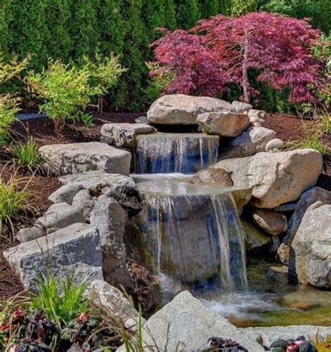 20 Modern Diy Garden Pond Waterfall Ideas For Backyard Coodecor