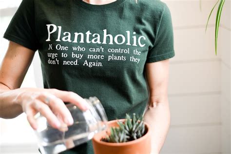 Plantaholic Funny Gardener Shirt Funny Plant T Shirt T For Plant Lover