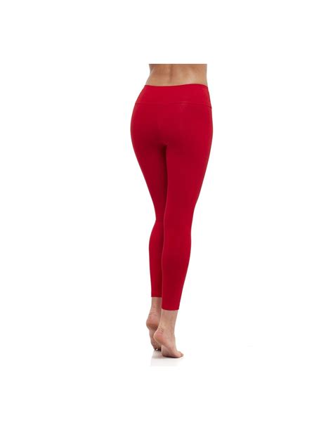 High Waist Red Yoga Long Leggings Muladhara Chakra On Sale 4900