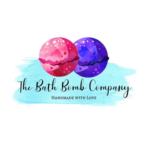 Bath Bomb Logo Bath Company Boutique Logo Soap Logo Custom Etsy